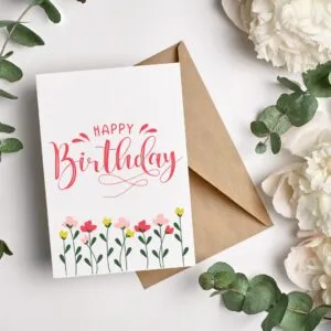 Happy Birthday Greetings Card