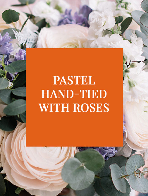 Pastel Valentine's - With Roses £55