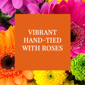 Vibrant Valentine's - With Roses £55